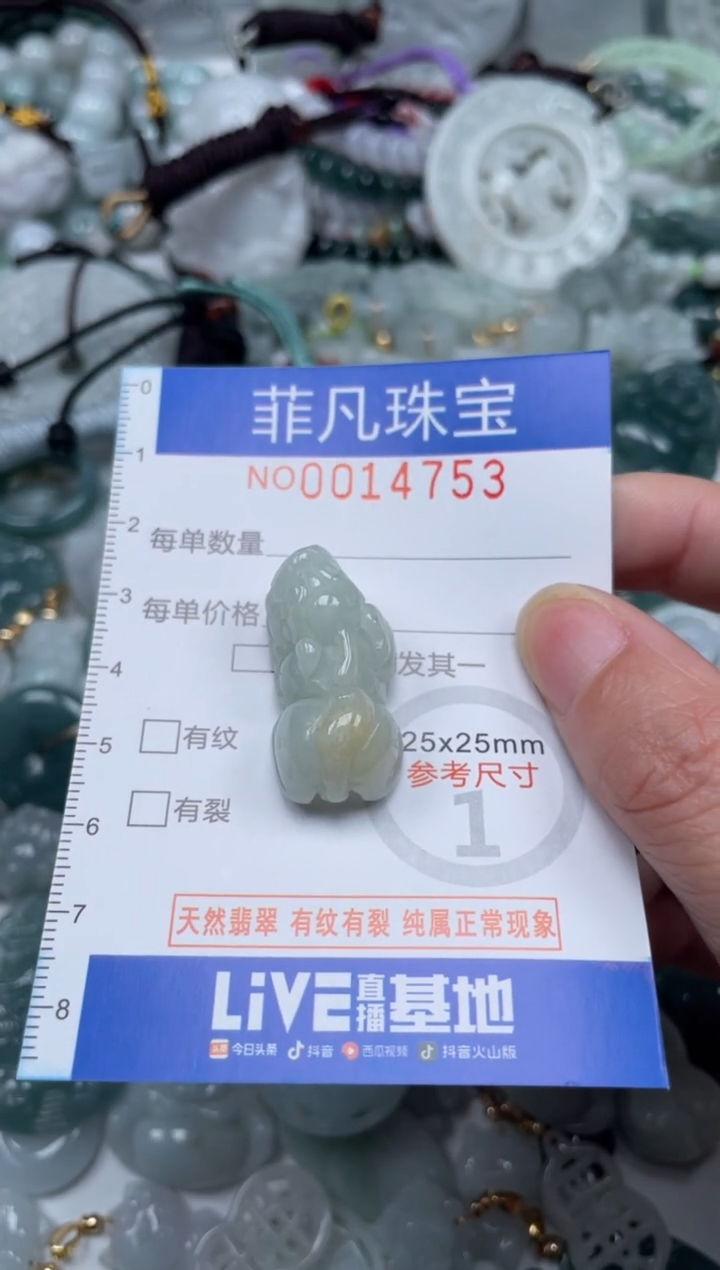 颈饰未镶嵌翡翠14753