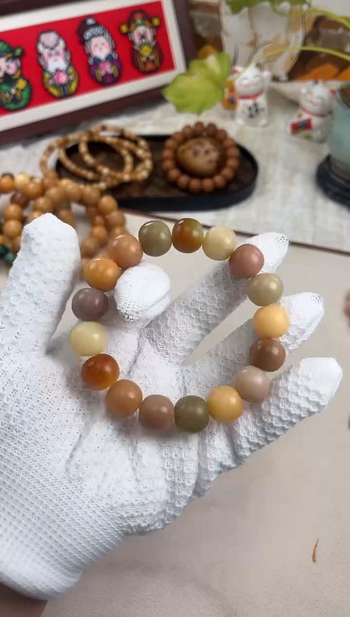 手串菩提根/象牙果a423 卡15 干磨微瑕