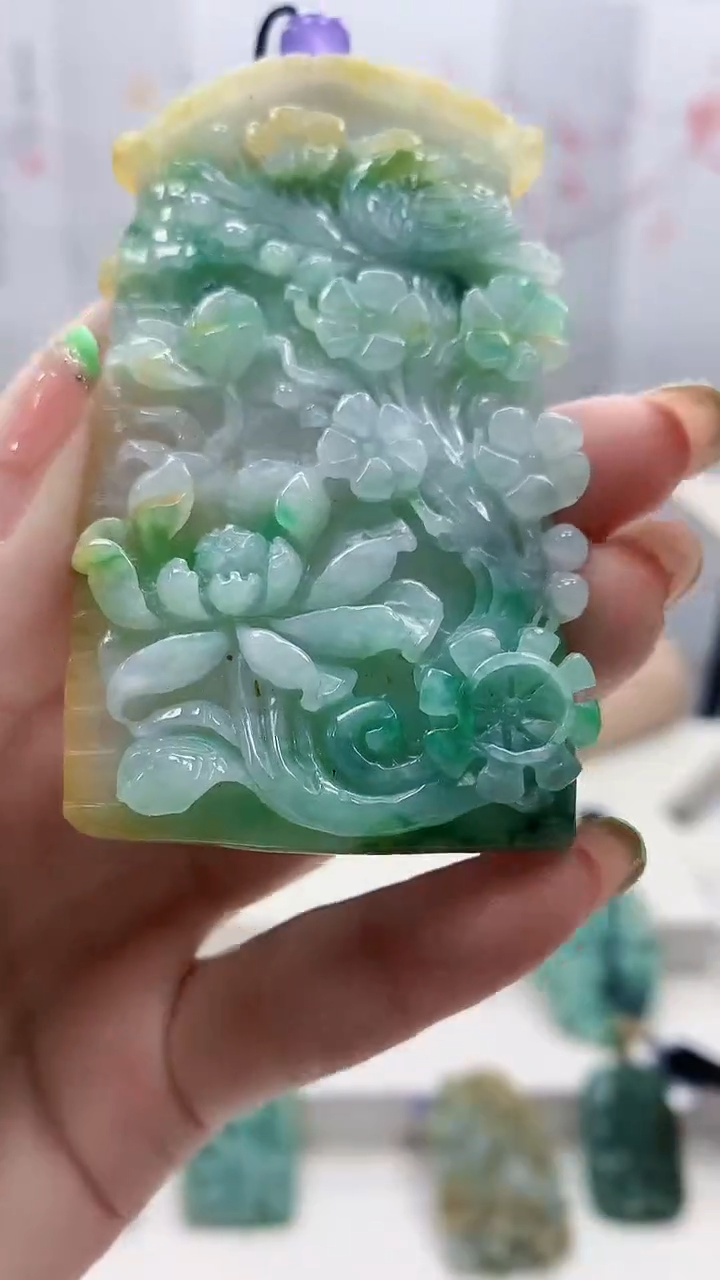 未镶嵌定制翡翠5160ry-毛货挂件93