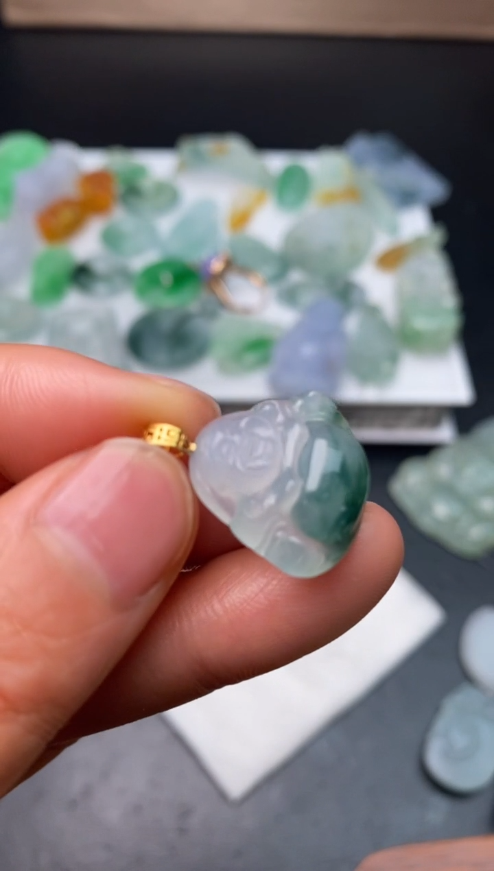 【闪购商品】定制翡翠未镶嵌翡翠毛货~多样性发货一个