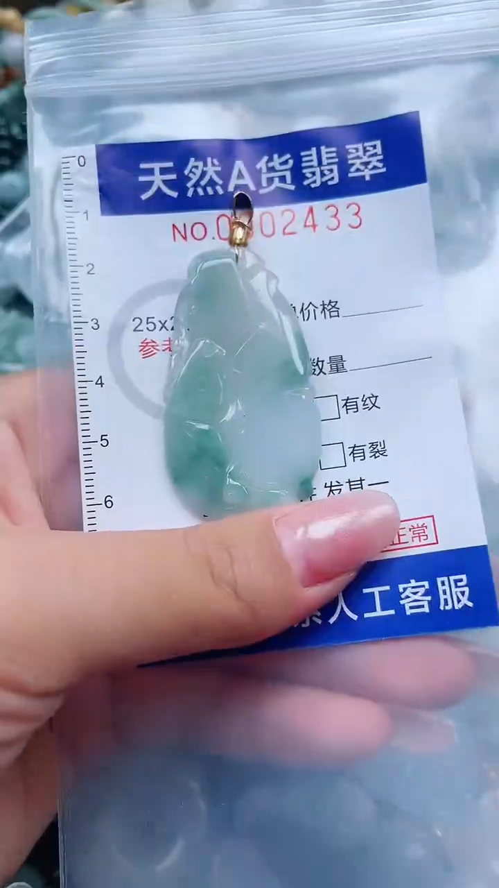 翡翠未镶嵌吊坠(不含链)                 