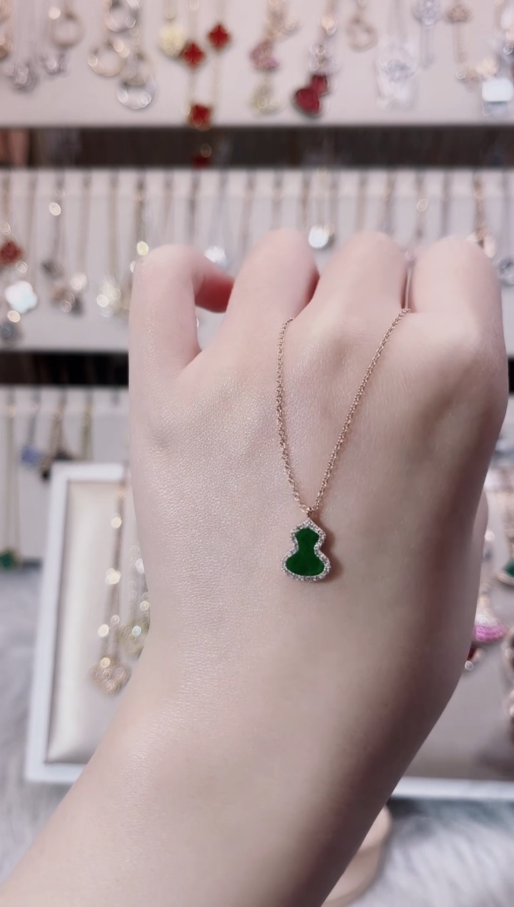 【闪购商品】钻石颈饰18K金镶嵌18K金镶嵌钻石 K玫 