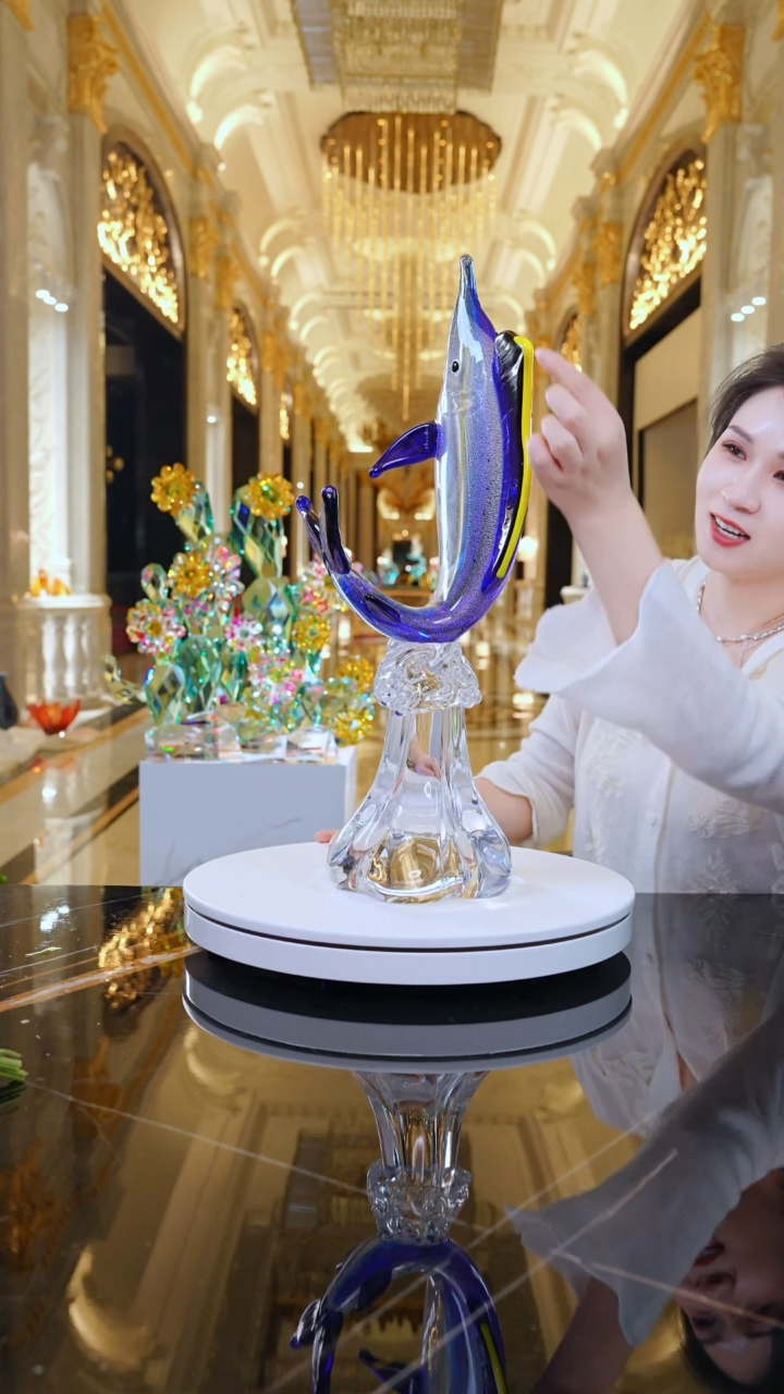 琉璃AJ03416剑鱼艺术摆件