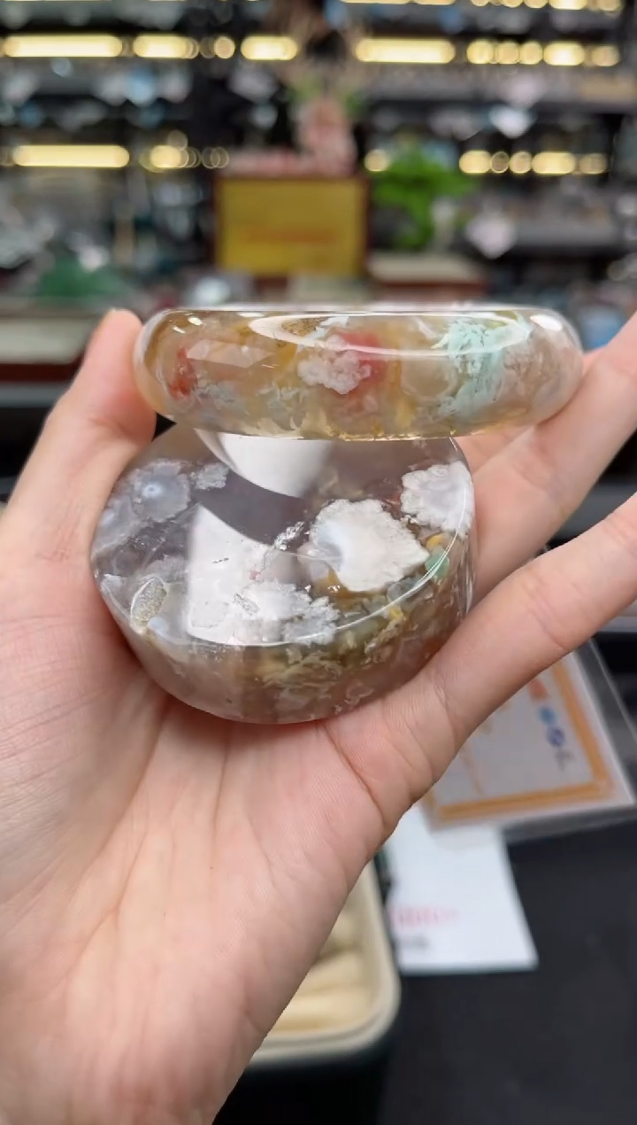 【闪购商品】石英质玉手镯未镶嵌60圈口（赠品镯心）6571419