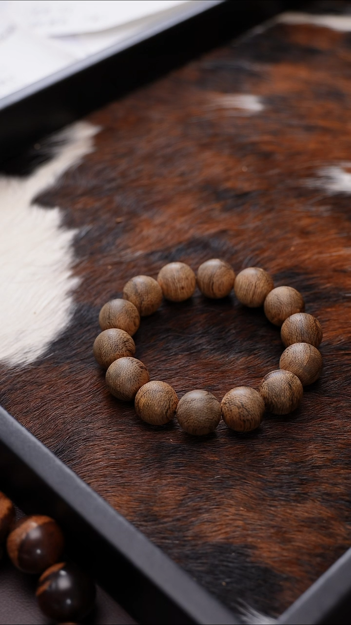 沉香手串用****8【紫瑶】CHR6823-22文莱沉香单圈手串多样性发一