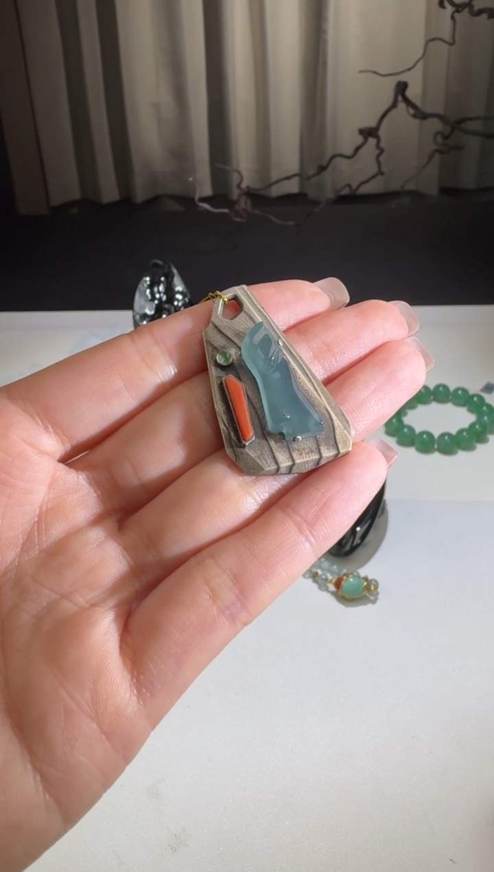 【闪购商品】翡翠颈饰银S925镶嵌【舒雅】