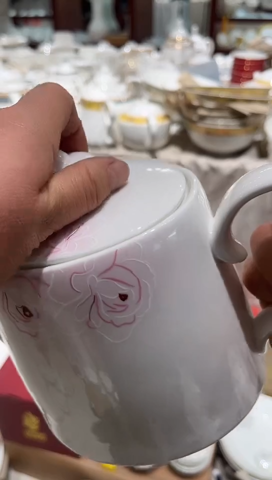 瓷茶壶1个隆达骨瓷