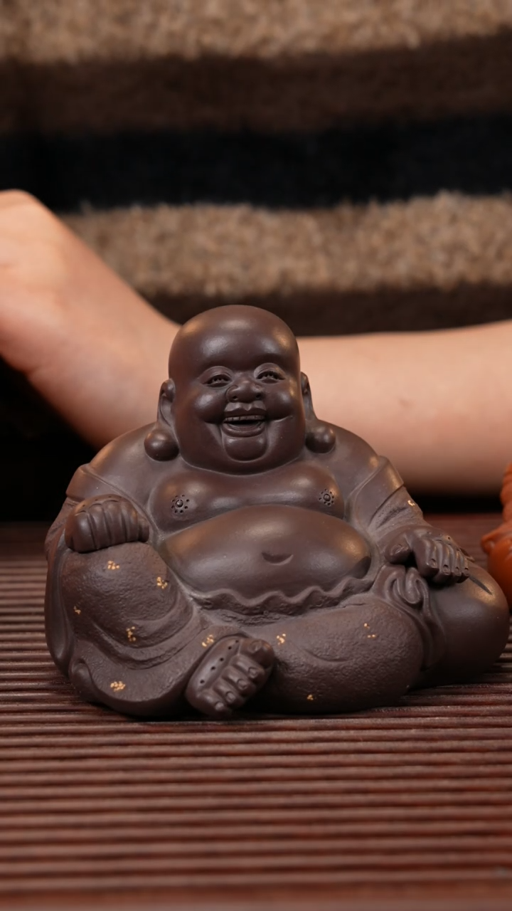 【闪购商品】紫砂茶宠紫泥弥勒