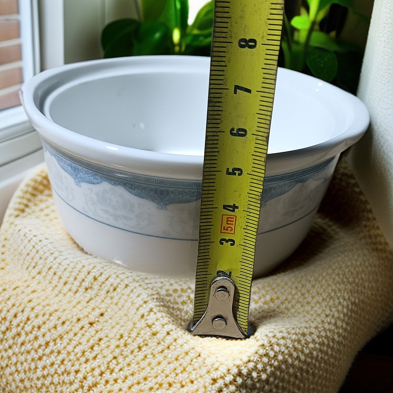 买4送1白玫瑰釉中彩微波炉专用碗完美慎拍米饭碗