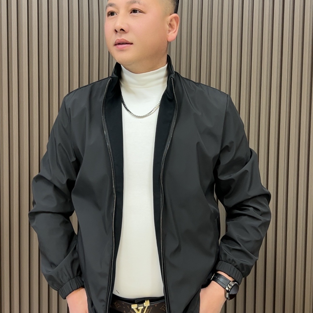 新款双面服外套夹克男士净版短款