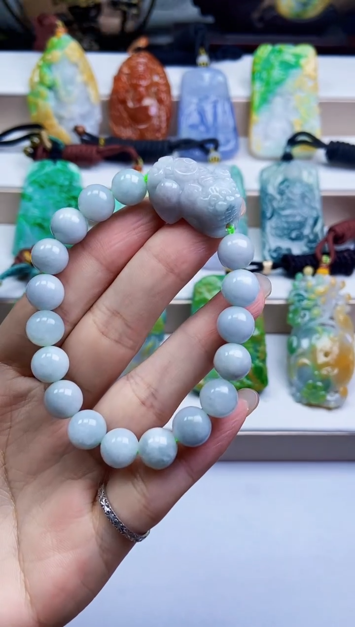 颈饰未镶嵌翡翠翡翠A货