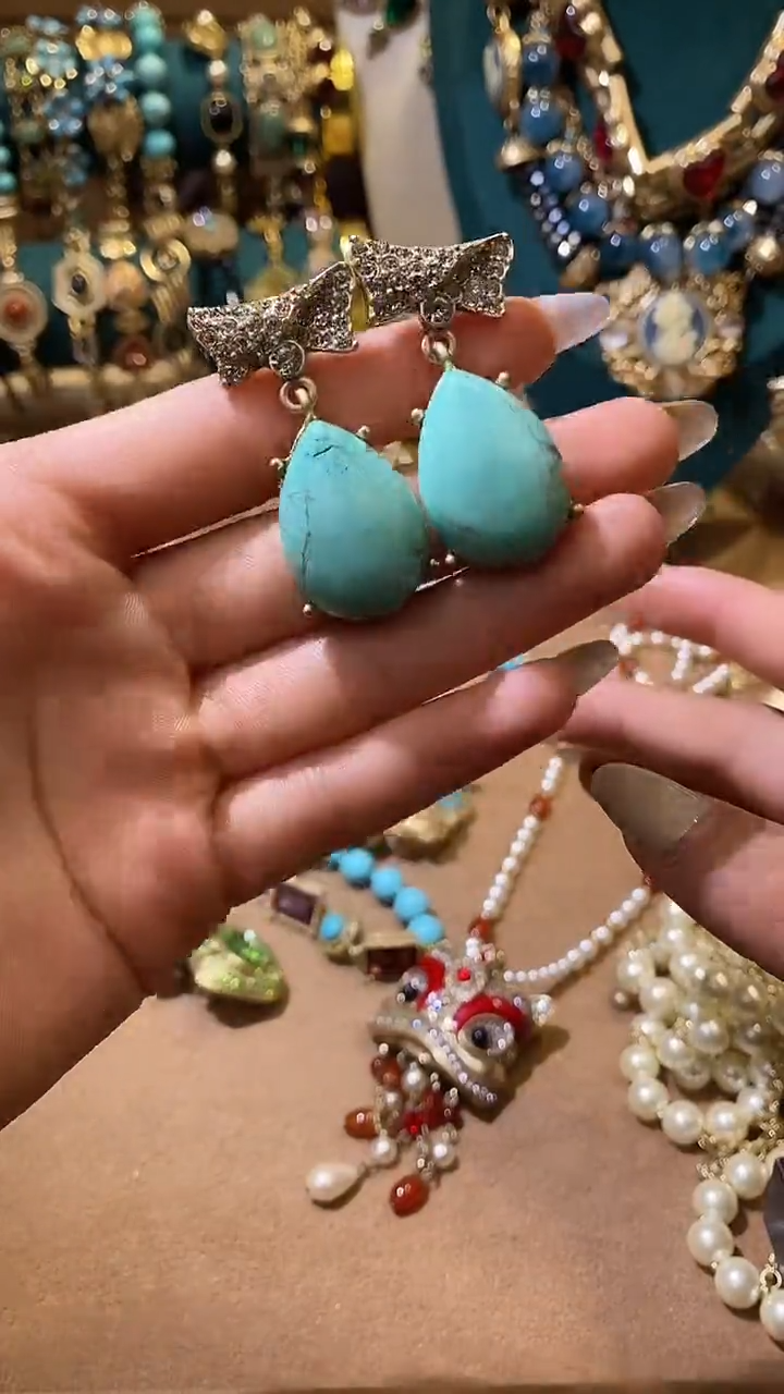 纯铜合金琉璃中古经典手饰饰品