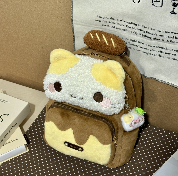 JuanJuan自制【棉花糖布丁】小众原创日系可爱秋冬双肩包e005