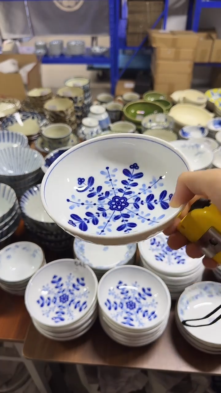圆形日本进口陶瓷餐具  16厘斗深钵