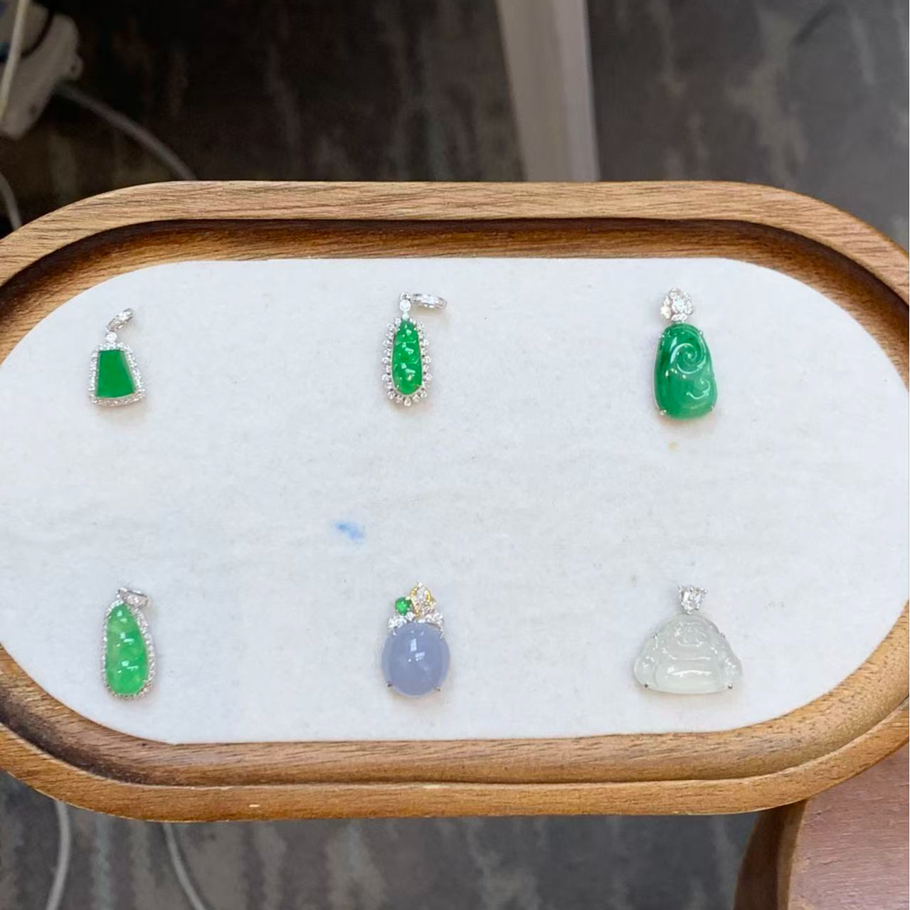 精品镶嵌翡翠吊坠礼包39多样性发其一12.1