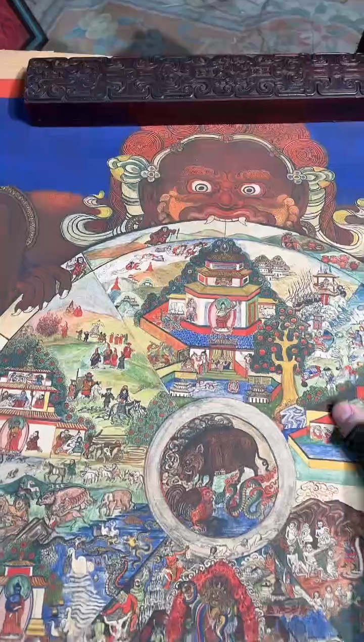 卷轴画路路的唐卡tk160