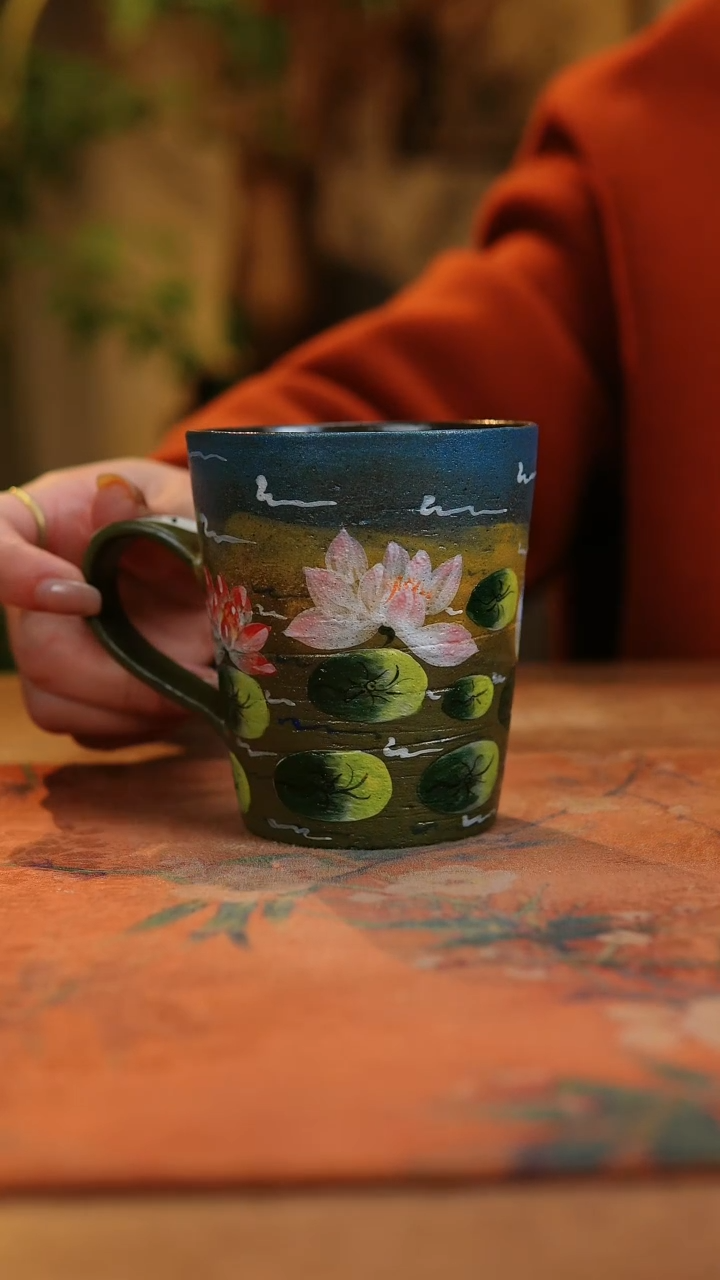 【闪购商品】瓷片1021景德镇手工手绘釉下彩高温瓷