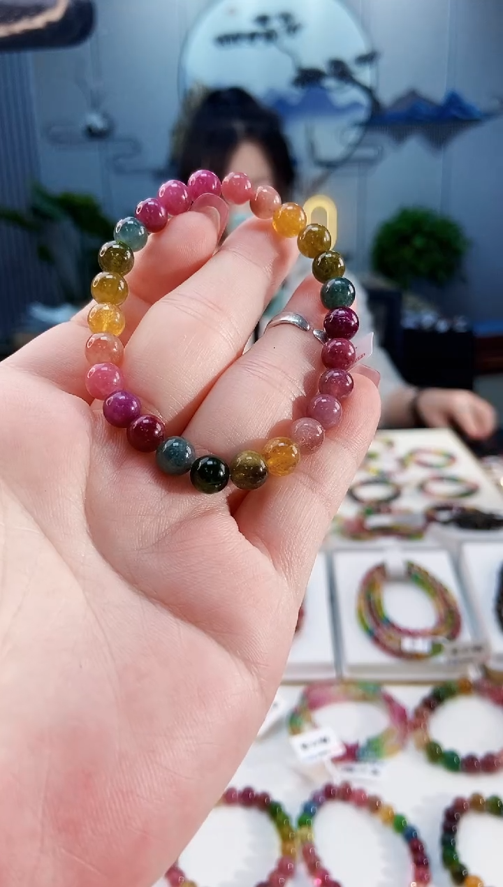 【闪购商品】碧玺手链未镶嵌G2411单圈颜色微差发1