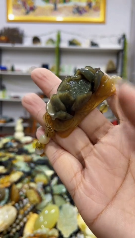 岫玉未镶嵌手牌 