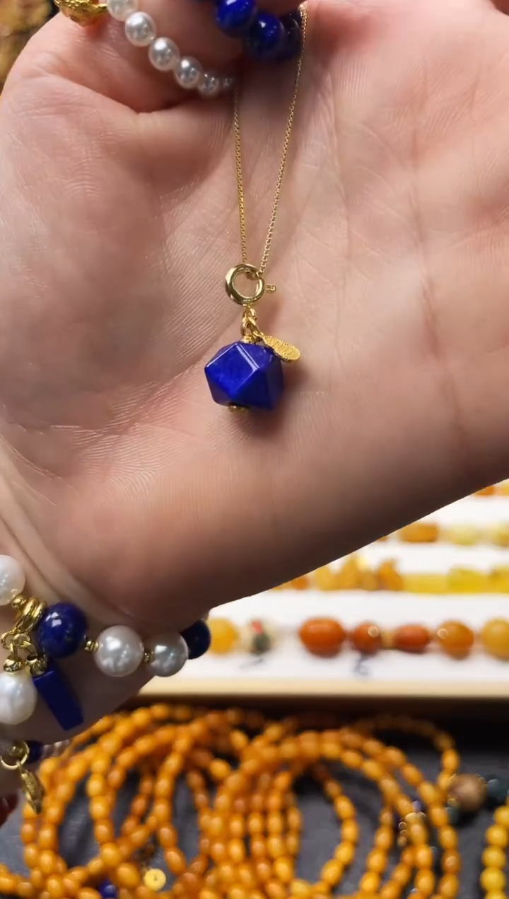 未镶嵌青金石唐八菱滴流一个装