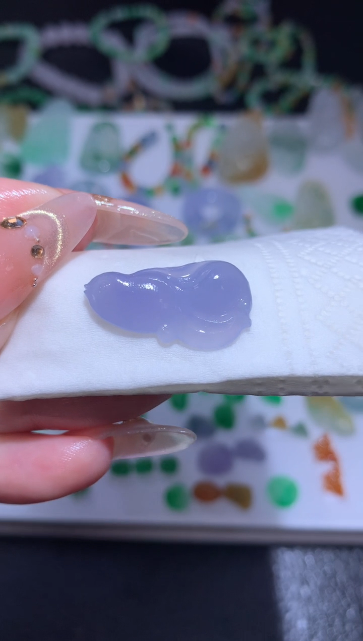 未镶嵌定制翡翠金鱼