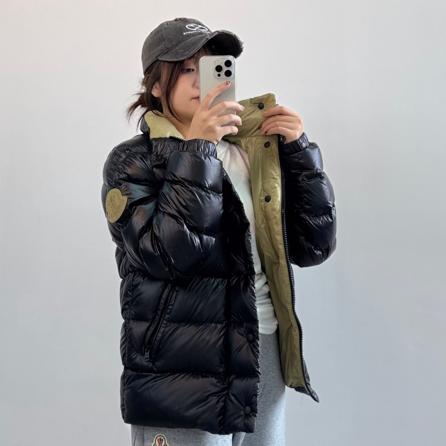 未使用 绿胖子男女900蓬羽绒服