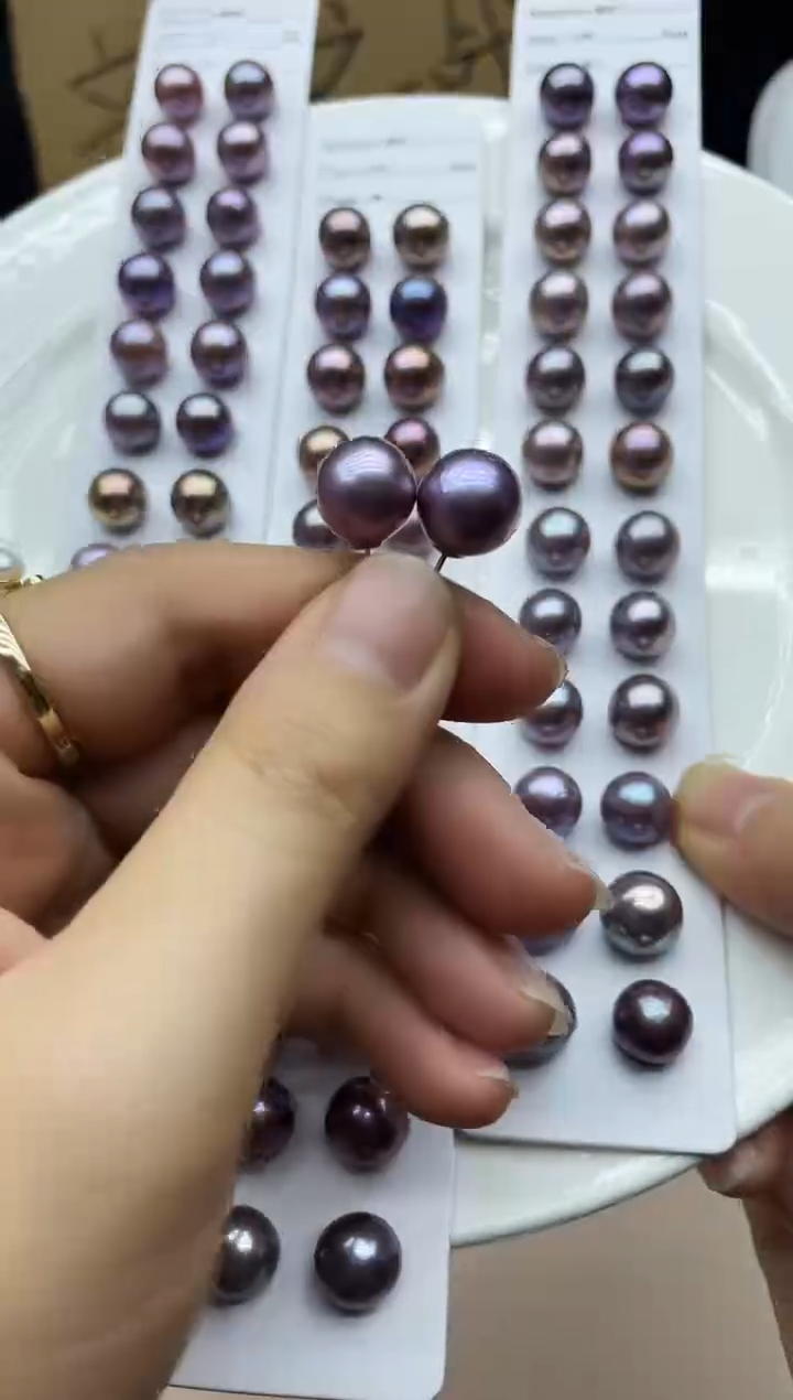 【闪购商品】银S925镶嵌淡水珍珠耳钉耳钉多其性发其一