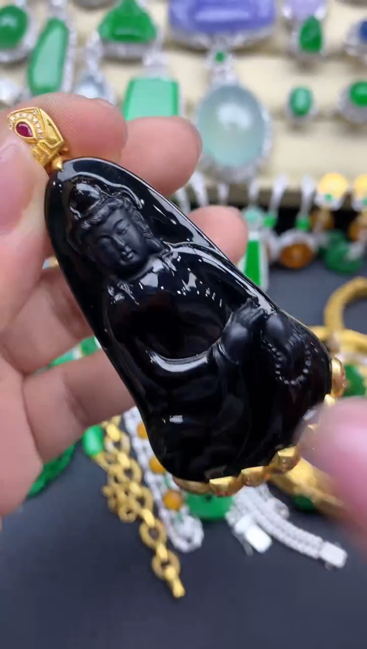 【闪购商品】翡翠颈饰18K金镶嵌724-中国好珍宝