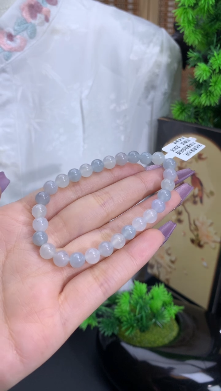 【闪购商品】翡翠手链未镶嵌卡6.5mm