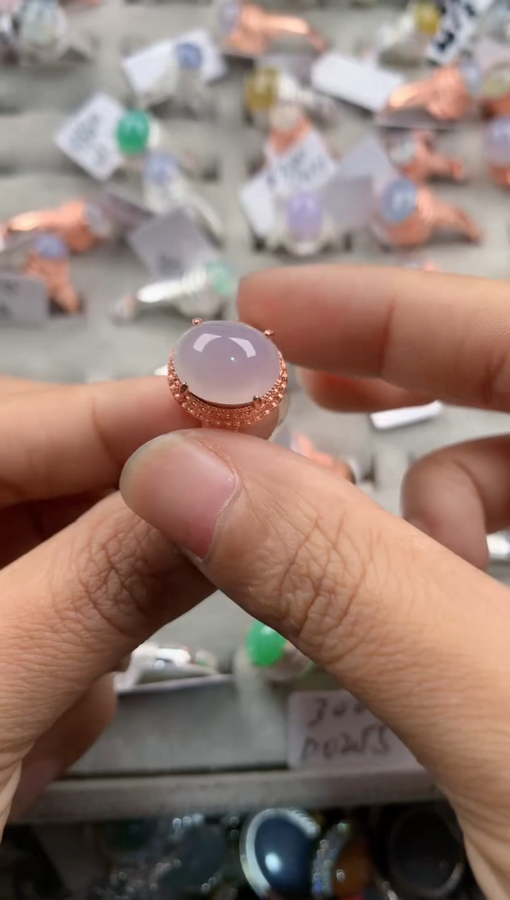 未镶嵌戒指翡翠666---8