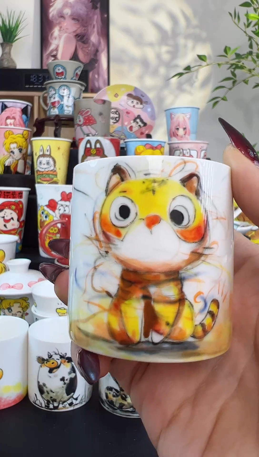 【闪购商品】摆件笙笙漫 手工手工陶瓷杯杯1