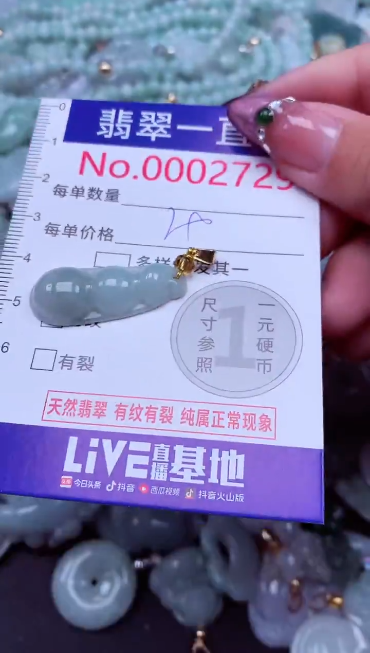 吊坠(不含链)未镶嵌翡翠2729