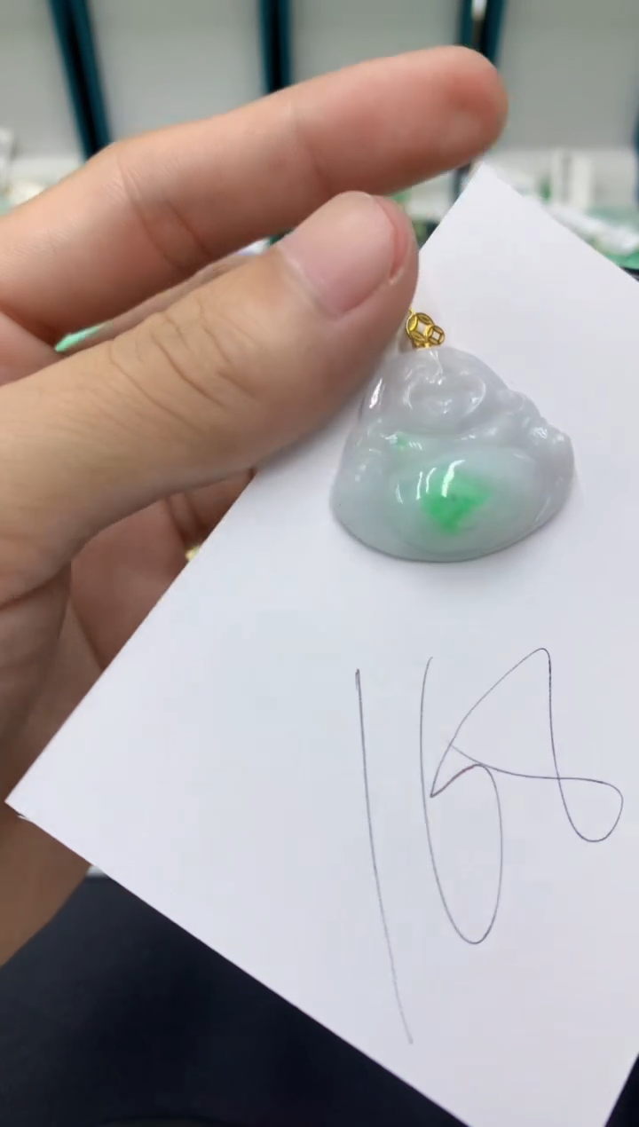 【闪购商品】翡翠颈饰18K金镶嵌翡翠