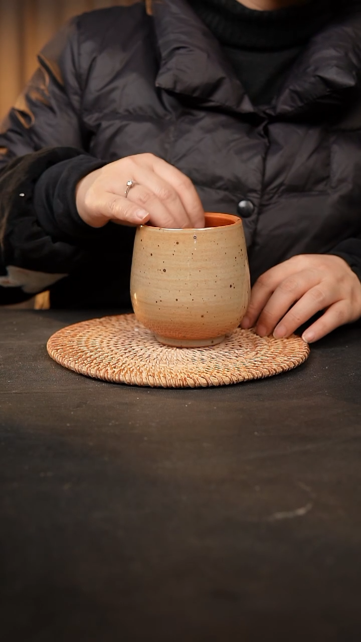 【闪购商品】瓷片泥泥手工花盆口7高9