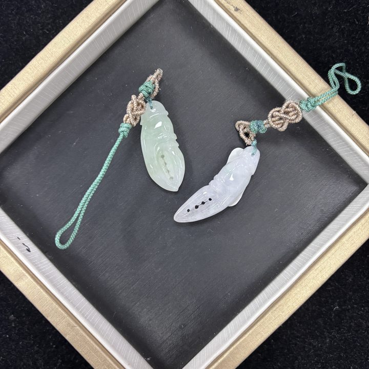 翡翠A货缅小螃蟹挂件（拍一个发一个多样性发货）30*12*4-561216