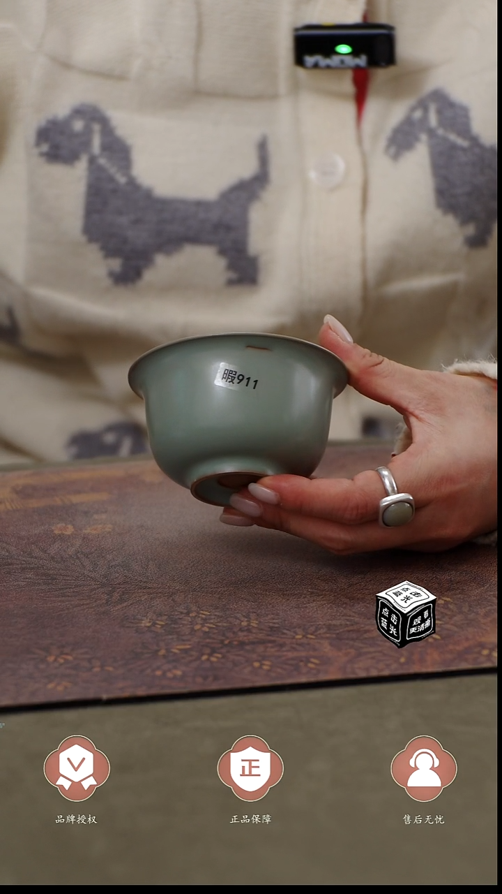 瓷片瑕911    简装 王君子章款