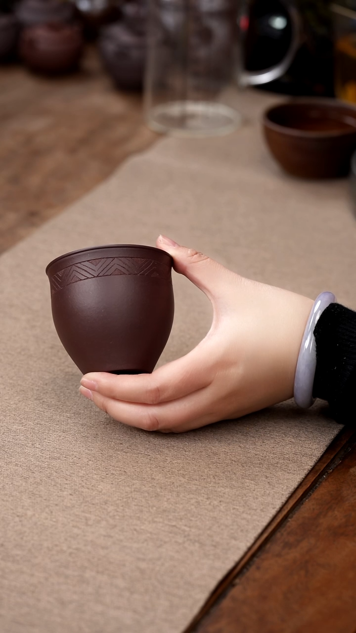 茶壶紫砂紫泥杯  