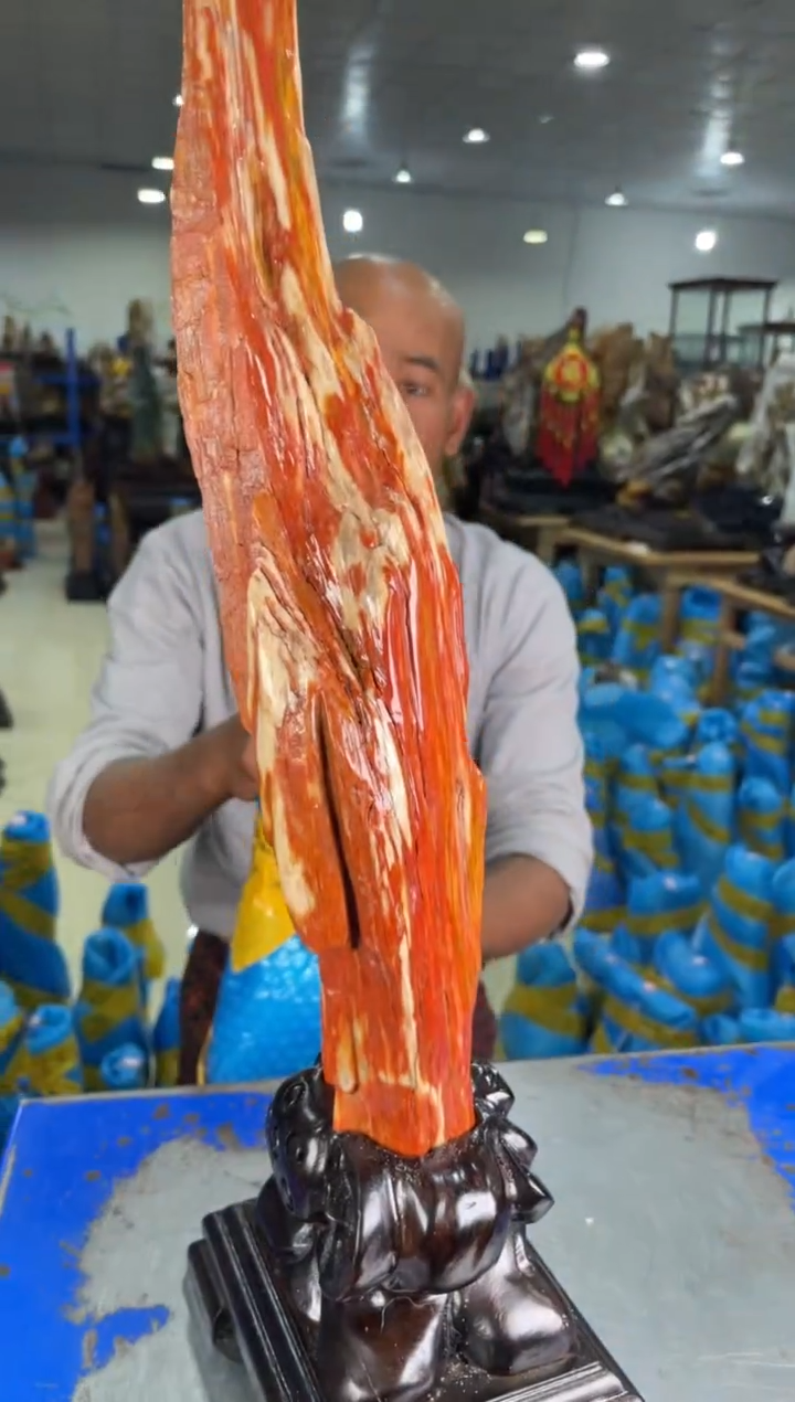 【闪购商品】硅化玉摆件未镶嵌56