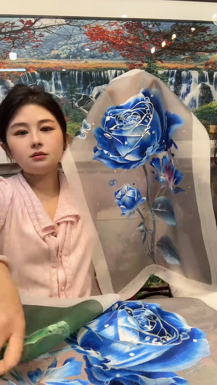 横款闵丹红刺绣工作室 精品手工苏绣单面绣