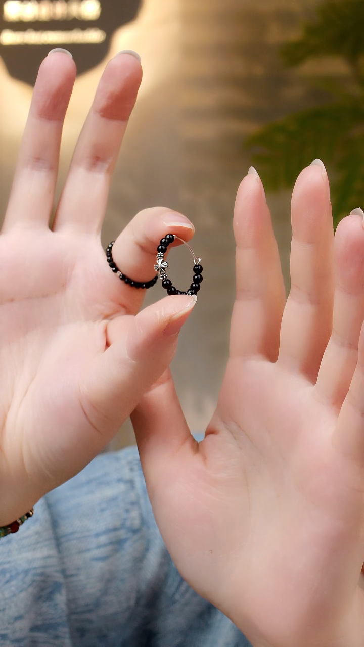 未镶嵌耳环玛瑙/玉髓玛瑙耳环1只