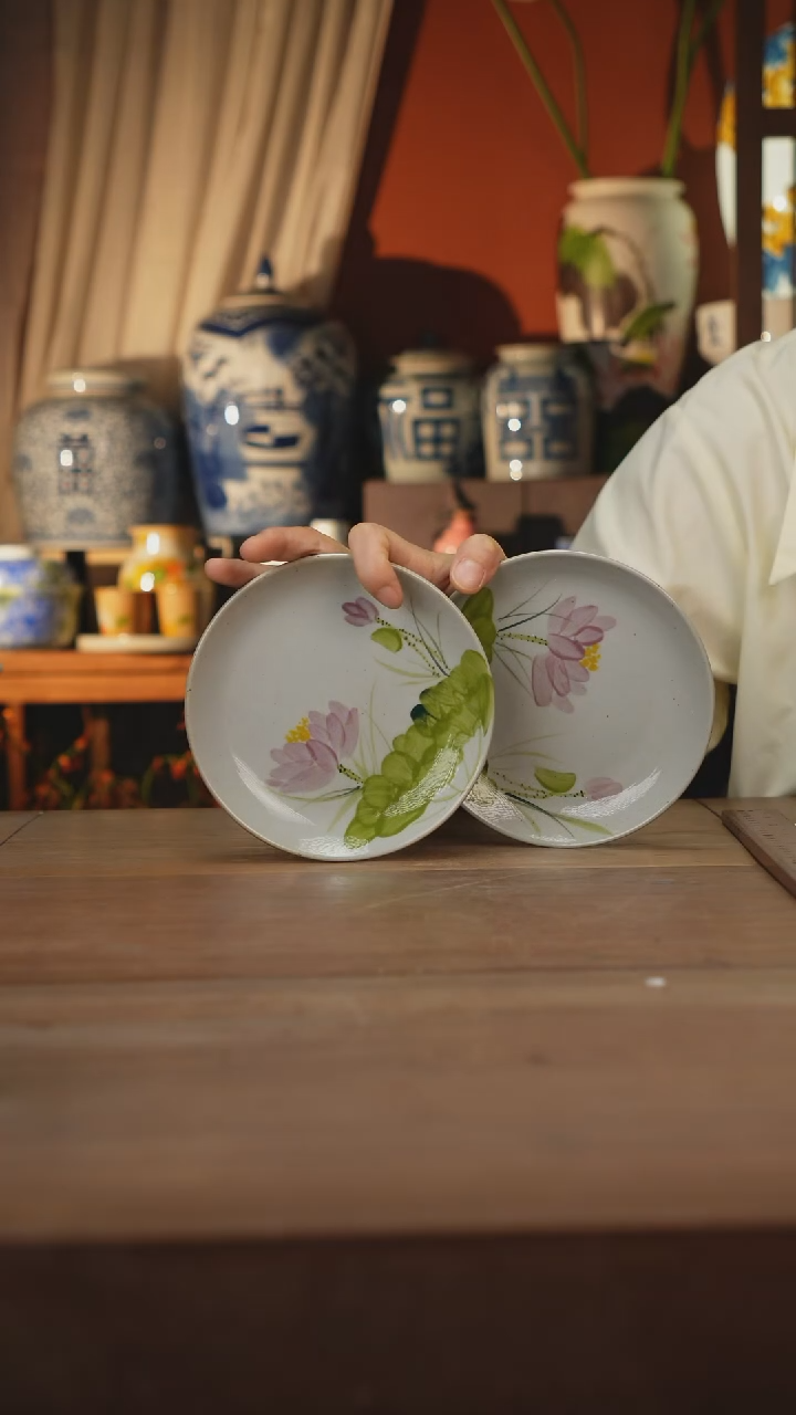 现代 景德镇设计师釉下手绘陶瓷餐具+