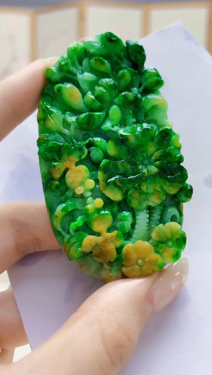 未镶嵌定制翡翠5145jw-毛货挂件154