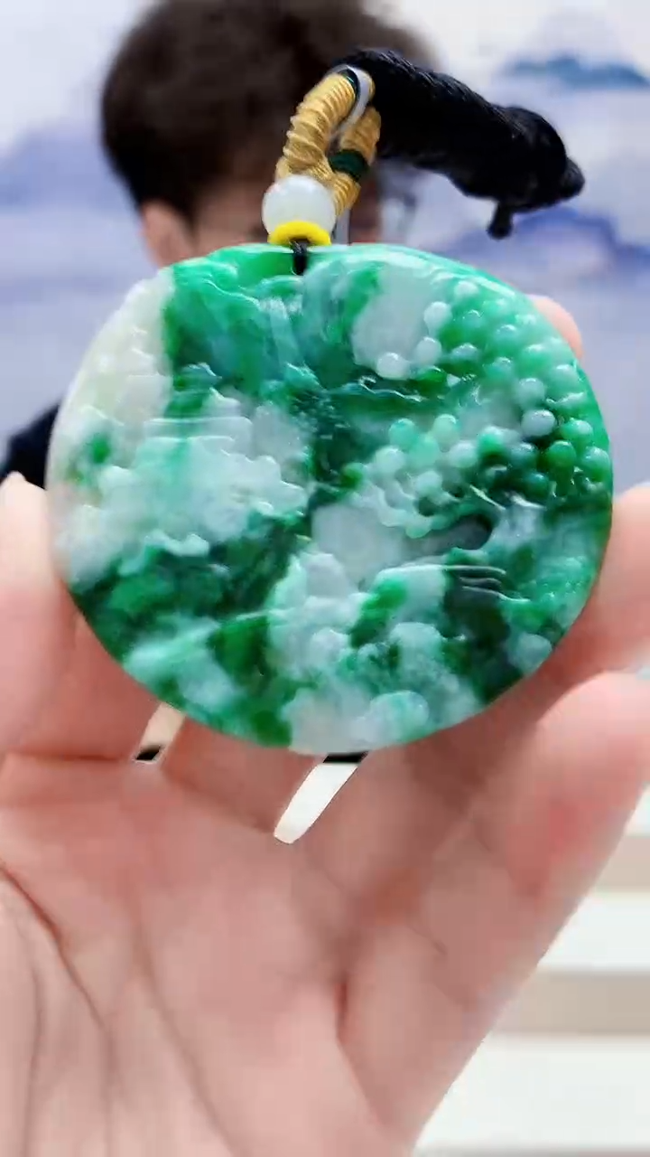 未镶嵌定制翡翠4688lr-毛货挂件162