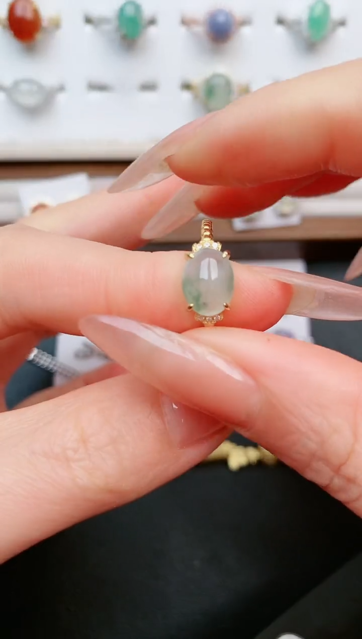 【闪购商品】翡翠戒指银S925镶嵌....