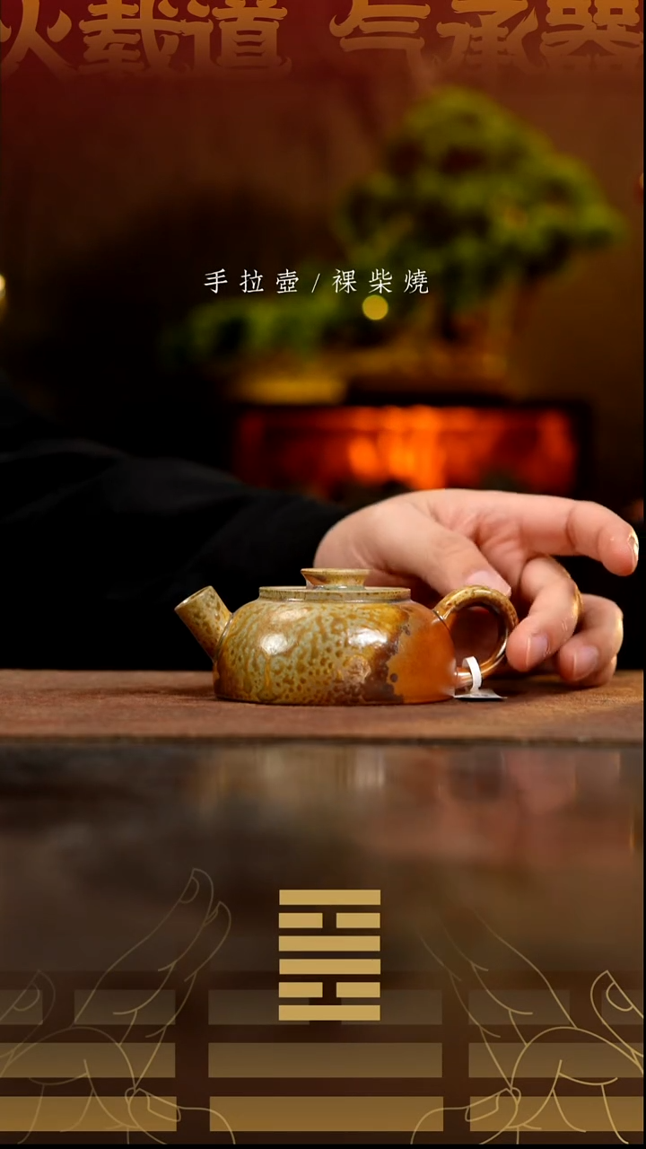 夸烧柴烧半月壶31