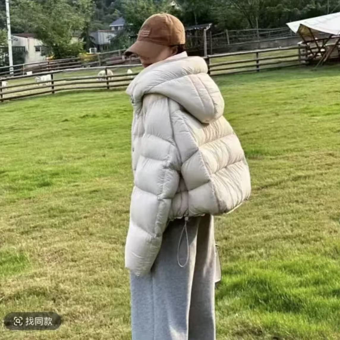 2024新款90鹅绒短款云感泡芙鹅绒服外套P