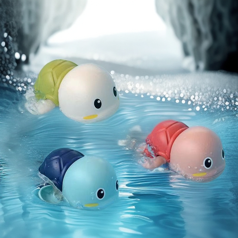 儿童洗澡婴儿游泳趣味黄鸭小鸭子宝宝玩具海豚玩水戏水玩具小乌龟