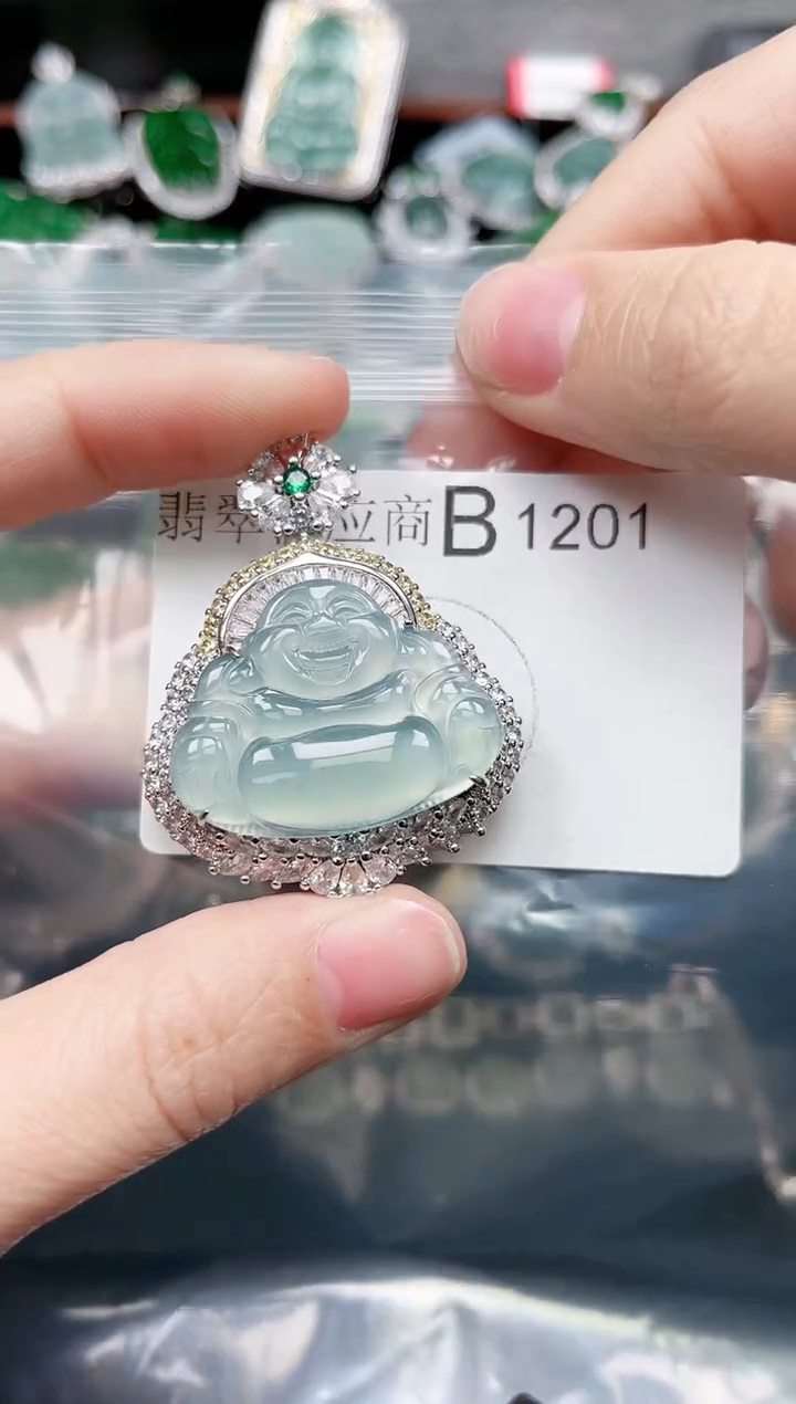 【闪购商品】翡翠颈饰未镶嵌1201赠皮绳