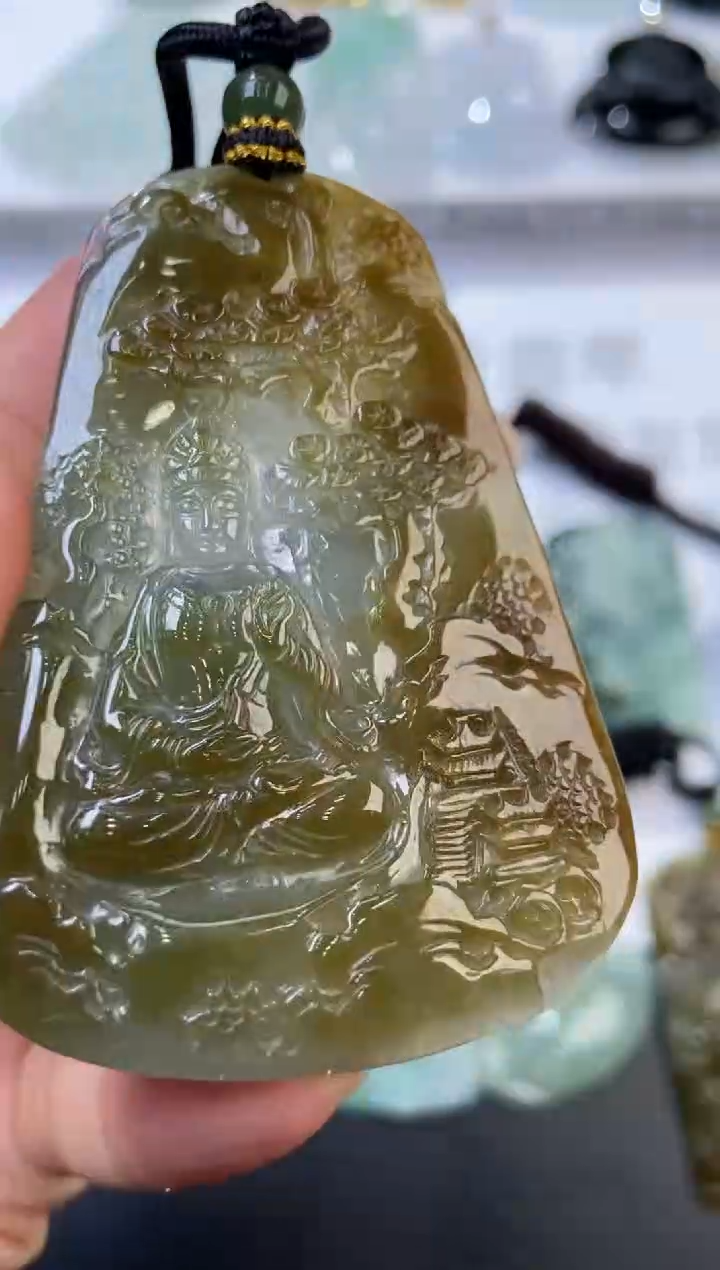 未镶嵌挂件翡翠356560  多人