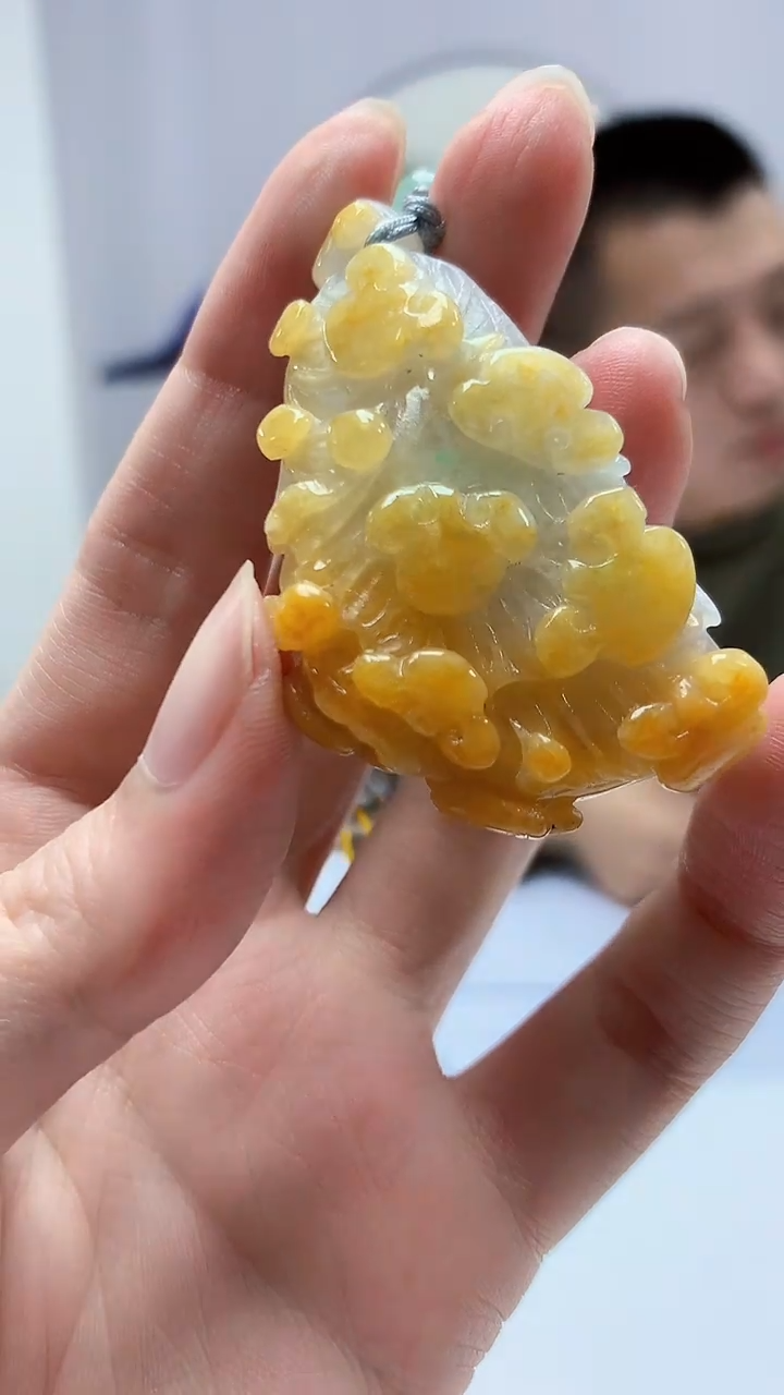 【闪购商品】定制翡翠未镶嵌4812zm-毛货挂件白菜68